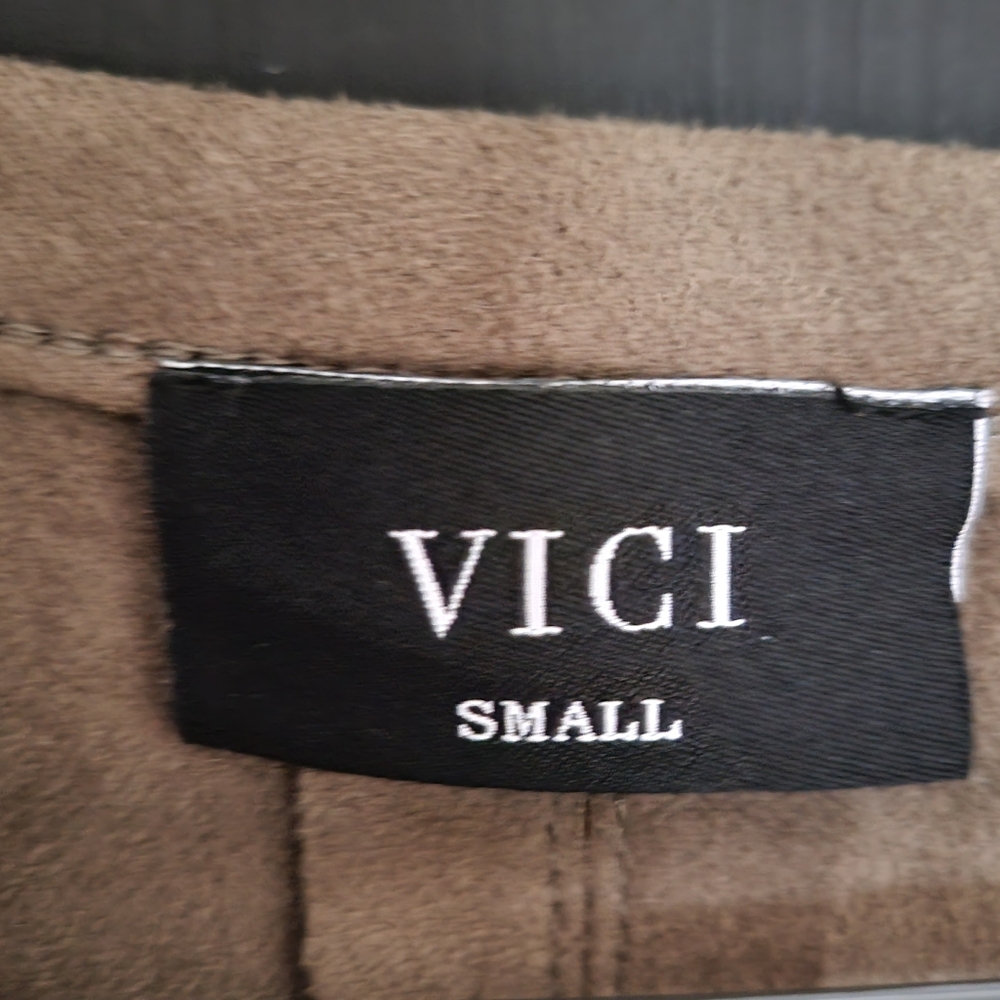 Vici Kacie Faux Suede Shift Dress - Picture 4 of 5